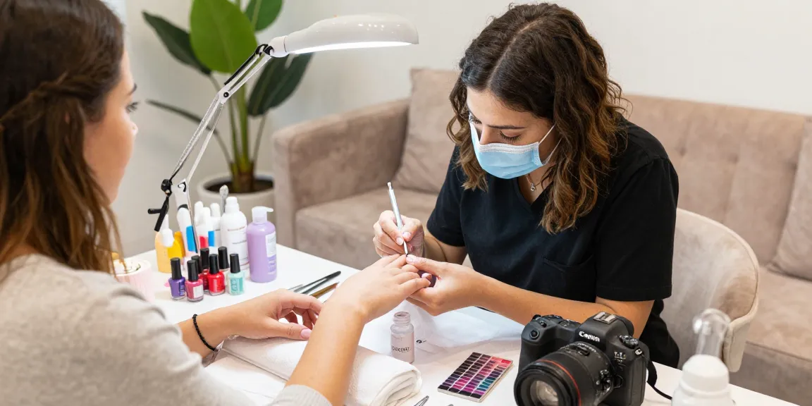 Get pampered at Paradise Nail Beauty with hygienic and stylish manicure services.