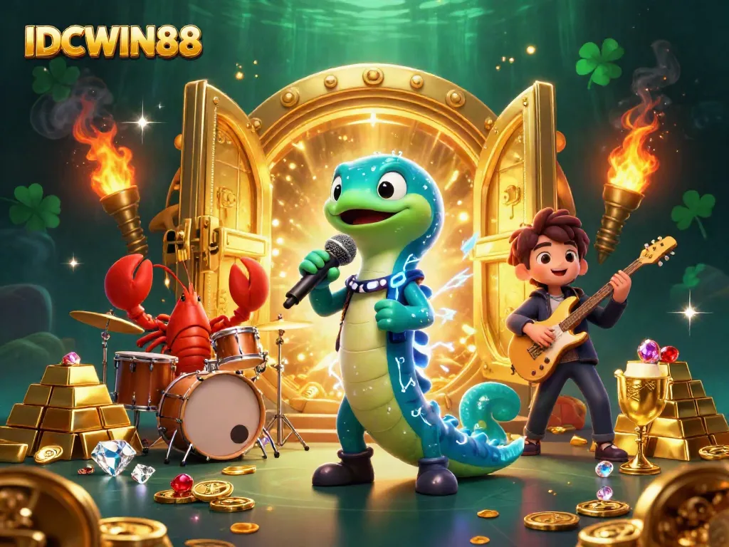 Experience the thrill of IDCWIN88 with vibrant underwater casino performances featuring dazzling treasures.