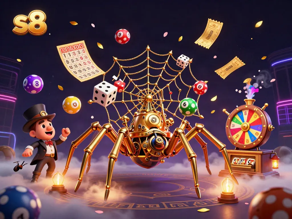 S8 provides a thrilling casino experience with colorful games and dynamic elements capturing the excitement of gaming.