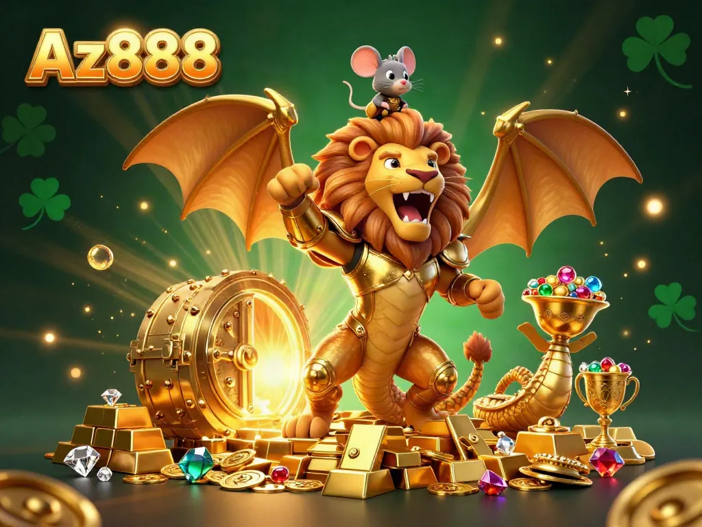 Experience Az888 with vibrant casino games echoes through golden treasures in a thrilling setting.